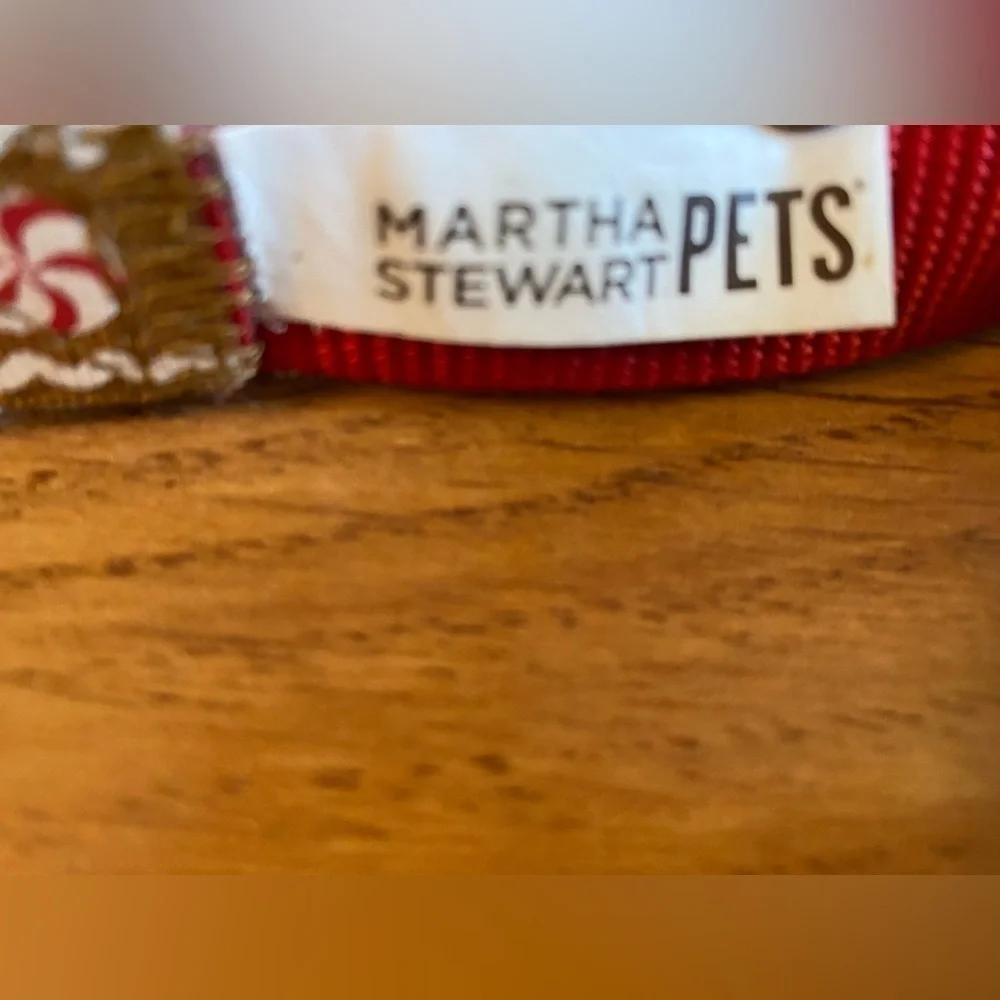 Martha Stewart Pets Peppermint Gingerbread Dog Collar With Bow Size L